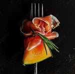 Jamón with Melon (8pc) - Premium Canapés - yacht2yacht.delivery - Premium Catering for Yachts, Villas & Events Mallorca